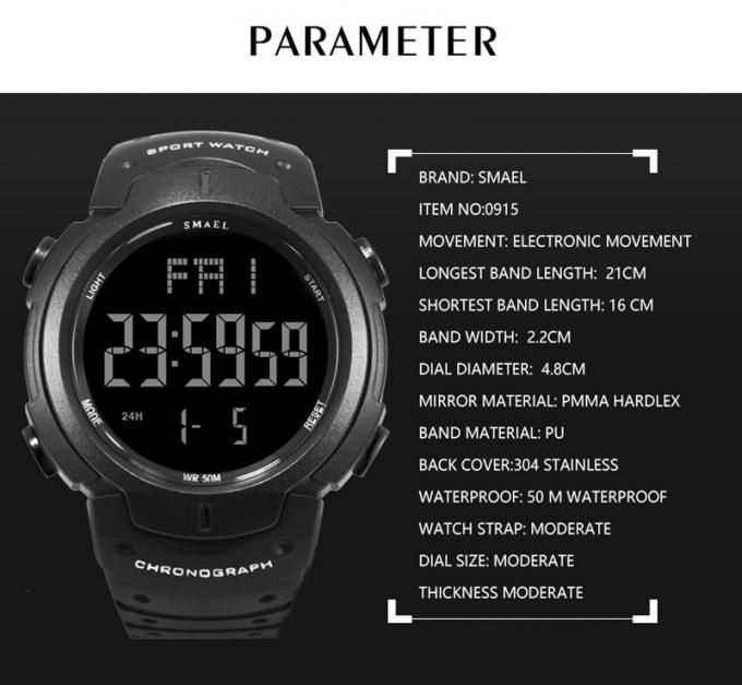 WJ-7702 유행 브랜드 남자들 시계 SMAEL 방수되 자동차 데이트 디지털 핸드와트체스 OEM 커스텀 로고 플라스틱 손목 시계