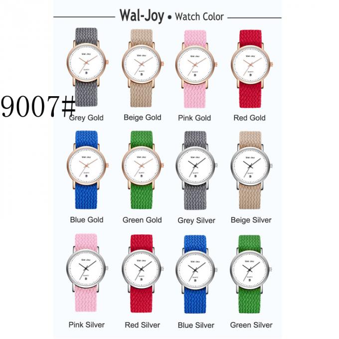 WJ-8447 새로운 유행 여자 좋은 품질 많은 색깔 합금 회중시계 딱지 Pu 가죽 팔찌 시계
