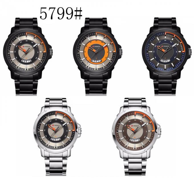 WJ-5004 새로운 Mens 상표 NAVIFORCE는 스테인리스 손목 시계 자동 날짜 주 디자이너 시간 남자 시계를 봅니다
